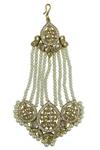 Buy_Moh-Maya By Disha Khatri_Gold Plated Polki Stone Studded Passa_at_Aza_Fashions