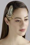 Shop_Moh-Maya by Disha Khatri_Gold Plated Kundan Passa _at_Aza_Fashions