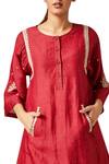 Buy_Myoho_Embroidered Kurta With Pants_Online_at_Aza_Fashions