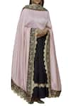 Ranian_Black Silk Diamond Backless Anarkali With Dupatta _Online_at_Aza_Fashions