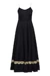 Shop_Ranian_Black Silk Diamond Backless Anarkali With Dupatta _Online_at_Aza_Fashions