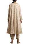 Shop_Sue Mue_Beige Kora Round Embroidered Kurta Set _at_Aza_Fashions