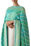 Buy_Ekaya_Blue Georgette Handwoven Dupatta_Online_at_Aza_Fashions