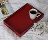 Buy_Sammsara_Red Pu Leather Rectangle Tray_at_Aza_Fashions