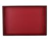 Shop_Sammsara_Red Pu Leather Rectangle Tray_at_Aza_Fashions