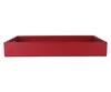Shop_Sammsara_Red Pu Leather Rectangle Tray_Online_at_Aza_Fashions