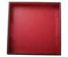 Shop_Sammsara_Red Pu Leather Square Tray_at_Aza_Fashions