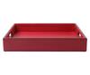 Sammsara_Red Pu Leather Square Tray_Online_at_Aza_Fashions