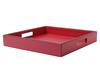 Buy_Sammsara_Red Pu Leather Square Tray_Online_at_Aza_Fashions