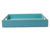 Sammsara_Blue Pu Leather Square Tray_Online_at_Aza_Fashions