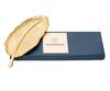 Shop_Sammsara_Gold Aluminium Banana Leaf Platter_at_Aza_Fashions