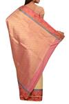 Shop_Samyukta Singhania_Beige Silk Saree With Running Blouse_at_Aza_Fashions