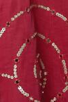 Show Shaa_Coral Silk Chanderi Embroidered Top With Palazzo_at_Aza_Fashions