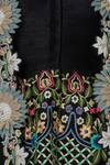 Sonali Gupta Black Blended Silk Kurta V Neck Embroidered Sharara Set at Aza Fashions Sonali Gupta_Black Blended Silk Kurta V Neck Embroidered Sharara Set _at_Aza_Fashions