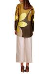 Shop_AMPM_Yellow Chanderi Shirt_at_Aza_Fashions