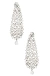 Buy_Auraa Trends_Silver Plated Crystal Long Earrings _at_Aza_Fashions