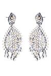 Buy_Auraa Trends_Silver Plated Crystals Danglers_Online_at_Aza_Fashions