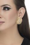Shop Auraa Trends Gold Plated Stones, Beads Kundan Studs at Aza Fashions Shop_Auraa Trends_Gold Plated Stones, Beads Kundan Studs_at_Aza_Fashions