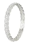 Auraa Trends_Silver Plated Crystal Bangle Set _Online_at_Aza_Fashions