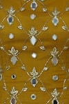 Silky Bindra_Yellow Georgette Embroidered Kurta Sharara Set_at_Aza_Fashions