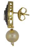 Buy_Just Shradha's_Gold Plated Crystal Drop Studs_Online_at_Aza_Fashions