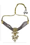 Just Shradha's_Gold Plated Kundan Bead Choker_Online_at_Aza_Fashions