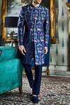 Buy_Anita Dongre_Blue Durjit Sherwani_at_Aza_Fashions