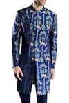Anita Dongre_Blue Durjit Sherwani_Online_at_Aza_Fashions