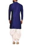 Shop_Arihant Rai Sinha_Blue Cotton Printed Kurta Set_at_Aza_Fashions