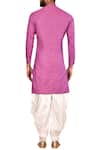 Shop_Arihant Rai Sinha_Pink Terry Rayon Kurta Dhoti Pant Set_at_Aza_Fashions