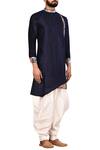 Arihant Rai Sinha_Blue Silk Kurta Pant Set_Online_at_Aza_Fashions