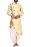 Buy_Arihant Rai Sinha_Cream Silk Kurta Pant Set_at_Aza_Fashions
