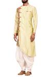 Buy_Arihant Rai Sinha_Cream Silk Kurta Pant Set_Online_at_Aza_Fashions