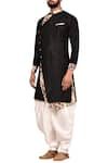 Buy_Arihant Rai Sinha_Black Silk Kurta Pant Set _Online_at_Aza_Fashions