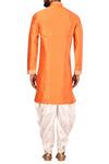 Shop_Arihant Rai Sinha_Orange Silk Kurta Pant Set_at_Aza_Fashions