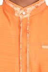 Arihant Rai Sinha_Orange Silk Kurta Pant Set_at_Aza_Fashions