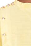 Arihant Rai Sinha_Yellow Silk Kurta Cowl Pant Set_at_Aza_Fashions