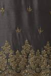 Aditi Beriwala_Brown Cotton Linen Weave Embroidered Kurta Sharara Set_at_Aza_Fashions