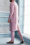 Shop_Mahima Mahajan_Purple Silk Embroidered Kurta Set _at_Aza_Fashions