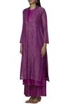 Buy_Urvashi Kaur_Purple Chanderi Jacket_Online_at_Aza_Fashions