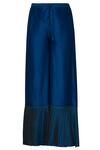 Shop_Urvashi Kaur_Blue Chanderi Silk Palazzo Pant  _at_Aza_Fashions