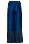 Urvashi Kaur_Blue Chanderi Silk Palazzo Pant  _Online_at_Aza_Fashions