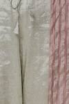 Buy_Urvashi Kaur_Silver Chanderi Silk Pants  _Online_at_Aza_Fashions