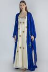 Masaba_Off White Silk Cape Kurta Set_Online_at_Aza_Fashions