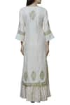 Shop_Simar Dugal_Off White Chanderi Round Kurta Sharara Set  _at_Aza_Fashions