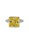 Buy_Tsara_Yellow Crystal Ring _Online_at_Aza_Fashions