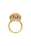 Buy_Tsara_Orange Crystal Ring _Online_at_Aza_Fashions