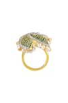 Shop_Tsara_Green Crystal Ring _Online_at_Aza_Fashions