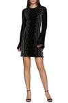 Namrata Joshipura_Black Jersey Round Embellished Short Dress _Online_at_Aza_Fashions