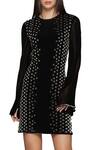 Shop_Namrata Joshipura_Black Jersey Embellished Short Dress_Online_at_Aza_Fashions